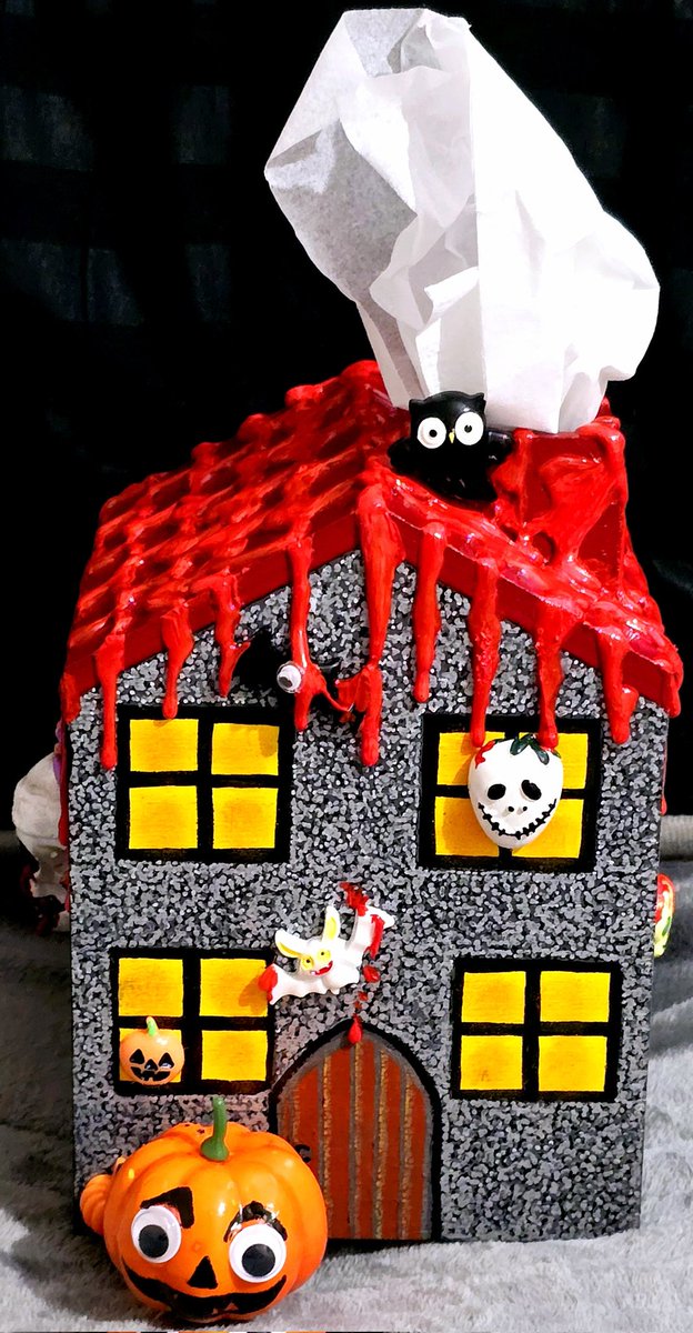 Staceylg25's tweet image. So i painstakingly (whilst so unwell) finished my #SpookyHouse wooden #TissueBox ‼️👌, &amp;amp; here&apos;s the pics, ...
#MyArt #MyArtwork #Crafting #CraftingIsMyTherapy
⭐️🖤 #DivaDarkArts 🖤⭐️