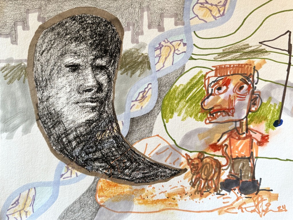 This #drawing is probably my least favorite of the recent work, but it does reflect how I was feeling when I did it. #fineart #art #figurativeart