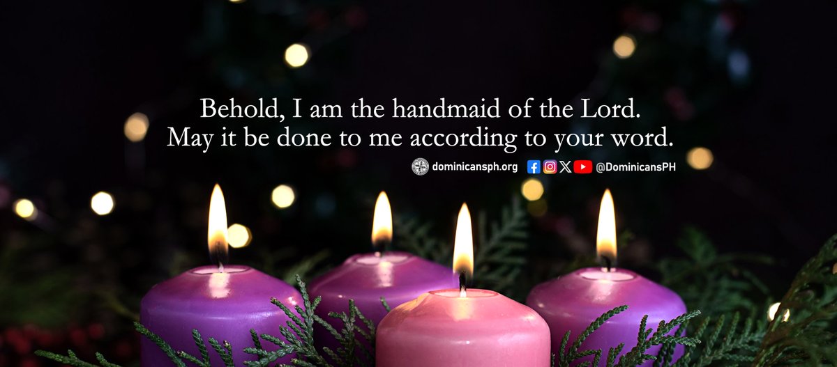 DominicansPH's tweet photo. As we look forward to the coming of the Lord, we look to Mother Mary for example &amp; courage. Against all human fear &amp; anxiety, she trusted completely in God &amp; placed herself at His disposal. O Mary, the first &amp; perfect Christian!

A blessed Fourth Sunday of Advent! #DominicansPH https://t.co/cPVuIk2PLJ