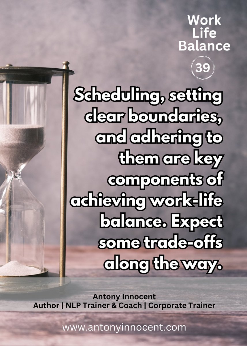 antony_innocent's tweet photo. Expect trade-offs…
#worklifebalance 
#antonyinnocent https://t.co/Y35aihyL5s