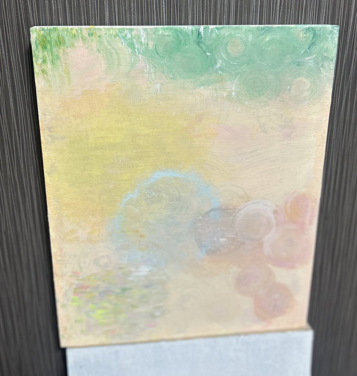 お絵描き教室続き。
水色にしたかったとこ大失敗。焦ってティシュで拭いて結果オーライ
#Quanta retreat
#大人のお絵描き教室