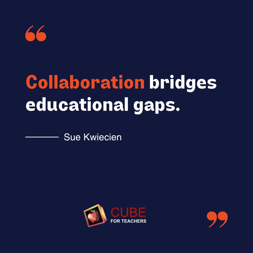 cubeforteachers's tweet image. Teamwork makes the classroom dream work!  Collaboration isn&apos;t just a skill - it&apos;s the bridge to better learning outcomes. #EducationMatters #Collaboration #FutureOfLearning