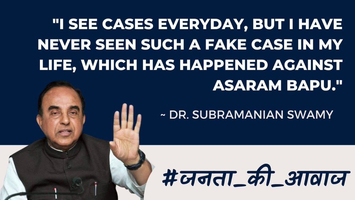 SunilKarira7's tweet photo. Asharamji Bapu Case
#ExpertsOpinion
Stand With Truth https://t.co/1cavWnpqCF
