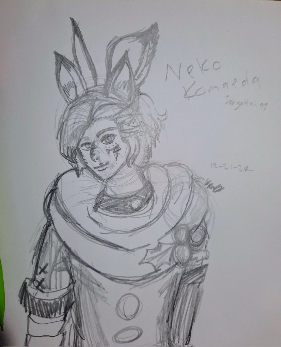 Neko Komaeda from Sargatanas! :D #ffxivart #KNartparty