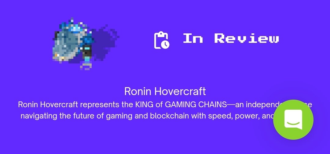 zxcleyon's tweet image. Kindly asking for the Ronin Hovercraft UGC to be reviewed before the year ends, It had an unexpected art change(rejected). Kotaro (submitted after Ronin UGC) was reviewed and approved, Fingers crossed for a year-end review🥹 @heidichristne @whatslukedoing @pixels_online