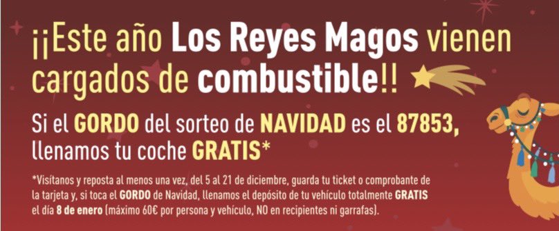essanjeronimo's tweet image. Buenos días, aquí jugamos con el 8️⃣7️⃣8️⃣5️⃣3️⃣, si toca el Gordo, gasolina GRATIS para todos nuestros clientes, qué nervios!!😬

SUERTE para todos!!👍