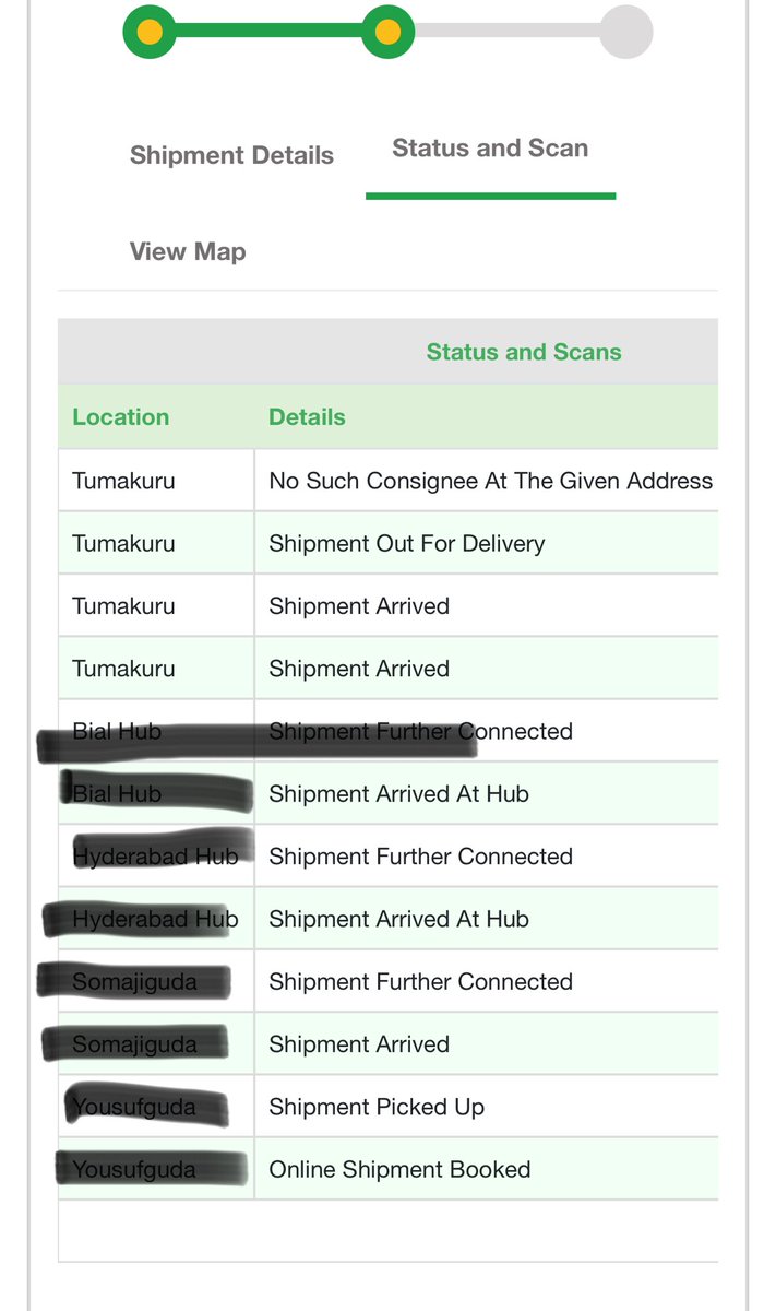 HKumarK's tweet photo. @BlueDartCares Another package is pending to be delivered with the same note! https://t.co/DKdptmnmAo