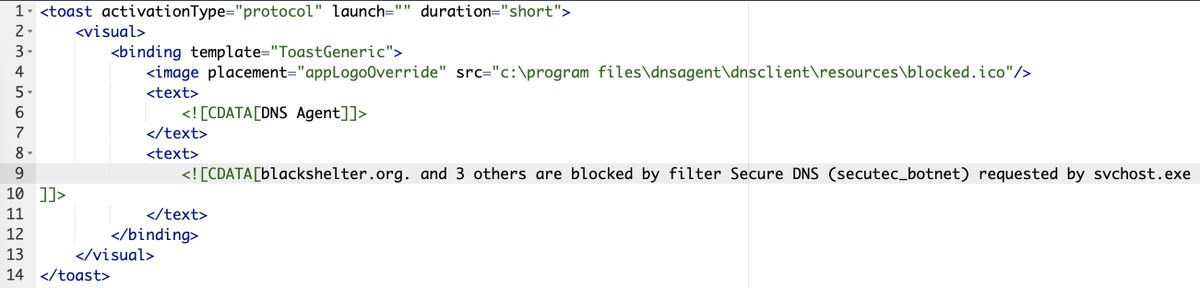 Did you know about the Windows Notifications database? While investigating suspicious behavior on a computer, I discovered evidence of a blocked DNS connection within the Notifications database (see attached screenshot).

This database could hold valuable information for other