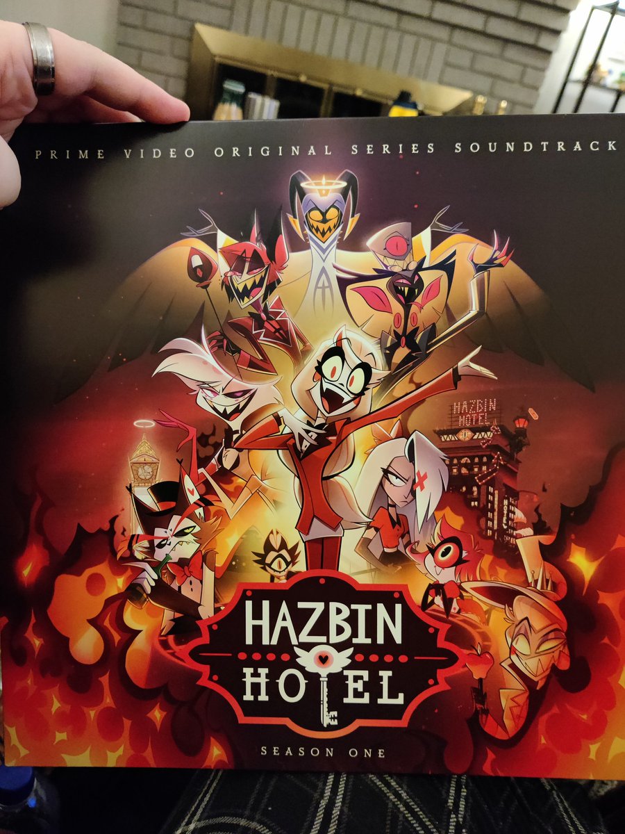 arcthefox's tweet photo. @HazbinHotel @VivziePop my friends and I found a particular vinyl in a shop today, and my friend bought it for me for crimmis https://t.co/LTrcgxQpdU