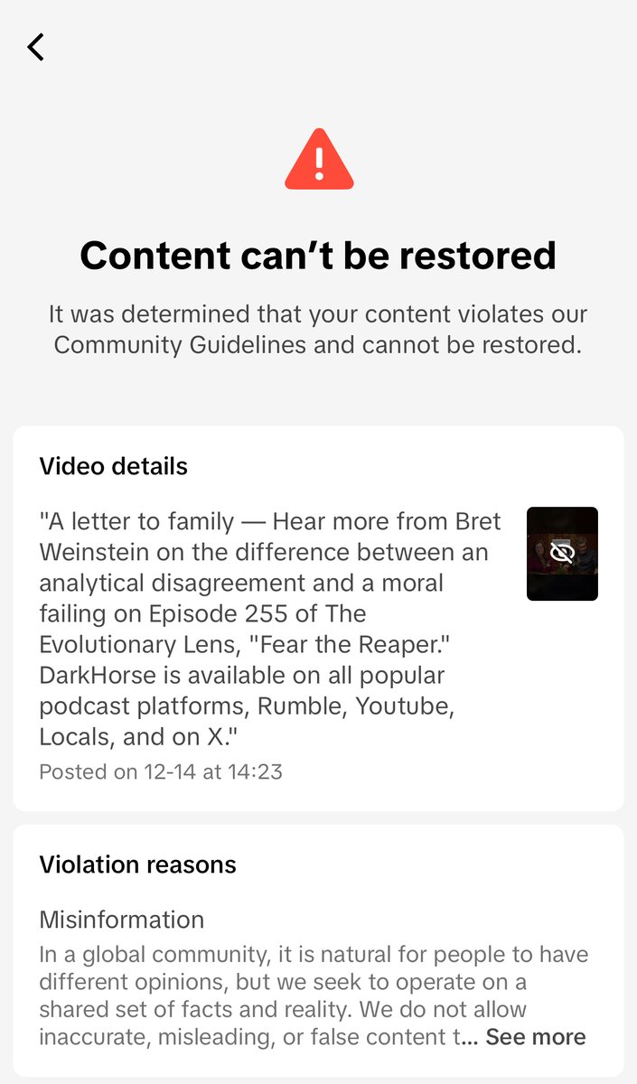 thedarkhorsepod's tweet photo. Removed from TikTok, but up on X. https://t.co/Ui54s7xl9p