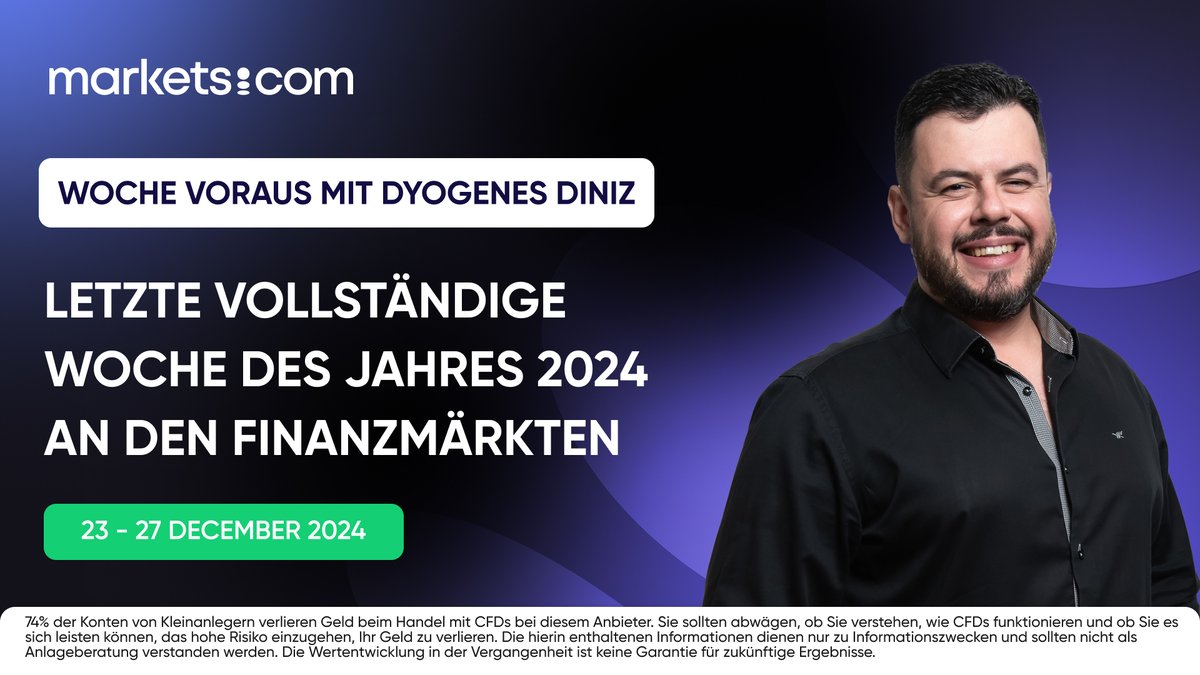 MarketsComDE's tweet photo. 💸 Die Weltmärkte gehen in die letzte volle Dezemberwoche mit einer Verlangsamung, da es kaum relevante Wirtschaftsnachrichten gibt und die Weihnachtsfeiertage vor der Tür stehen.

🔗 https://t.co/1EnCxuJqig

74% der Retail-CFD-Konten verlieren Geld.

#Marketscom #Bitcoin https://t.co/uCFJJNtd4m
