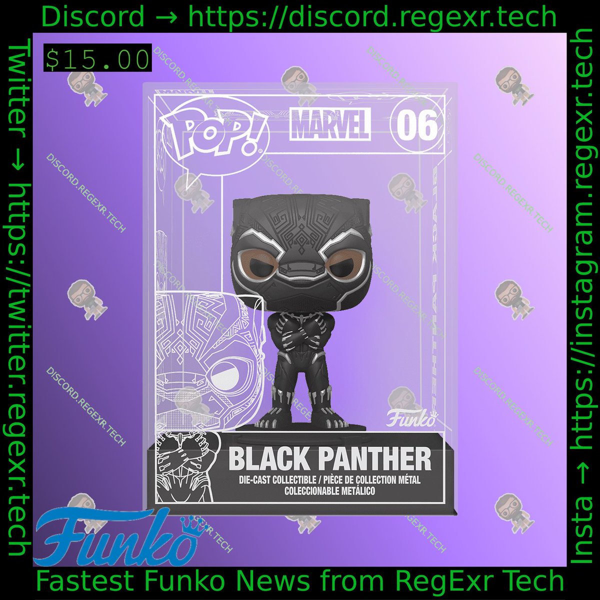 FunkoShopAlert's tweet photo. #funko  Die-Cast Black Panther
Link->https://t.co/8eQO601QjQ
08:11:20 2024-12-22 UTC https://t.co/esduhwSejo