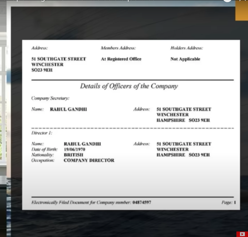 niranjan_nv's tweet photo. @narendramodi 
Dear PM,  This is proof of dual citizenship Rahul Gandhi. I got this in one of the YouTube interviews. You need to take action against him to satisfy Indians as he has cheated our country. Pl this needs to be verified properly.
@RahulGandhi https://t.co/s44YtsPp47