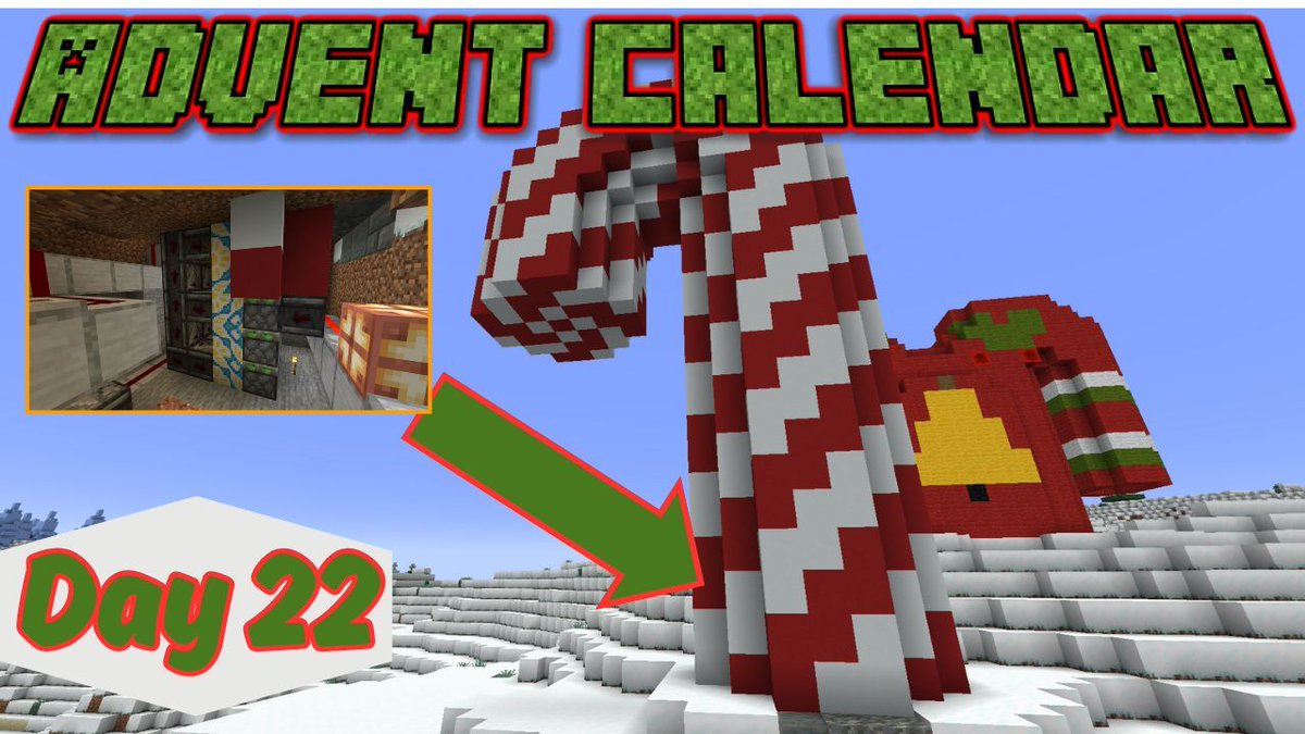 I love Candy Canes so much especially when they have a redstone challenge attached. Watch me struggle my way through a triple piston extender in my latest advent calendar episode. 

Day 22 is out now: youtu.be/yh_dRn8b6A4
