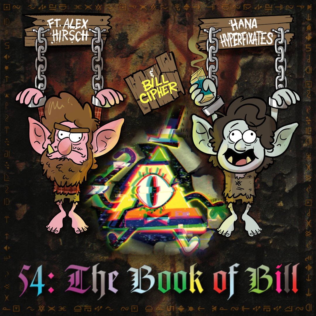Mystery Shack Lookback - A Gravity Falls Podcast (@mysteryshackpod) on Twitter photo NEW EPISODE! It's a Spittle Day miracle!
We talk with <a href="/_AlexHirsch/">Alex Hirsch</a>, <a href="/hanahyperfixate/">Hana Hyperfixates</a>, and BILL CIPHER HIMSELF about the #GravityFalls #BookofBill, including some exclusives about unfinished or cut pages!
Listen at spreaker.com/episode/54-the… NEW EPISODE! It's a Spittle Day miracle!
We talk with <a href="/_AlexHirsch/">Alex Hirsch</a>, <a href="/hanahyperfixate/">Hana Hyperfixates</a>, and BILL CIPHER HIMSELF about the #GravityFalls #BookofBill, including some exclusives about unfinished or cut pages!
Listen at spreaker.com/episode/54-the…