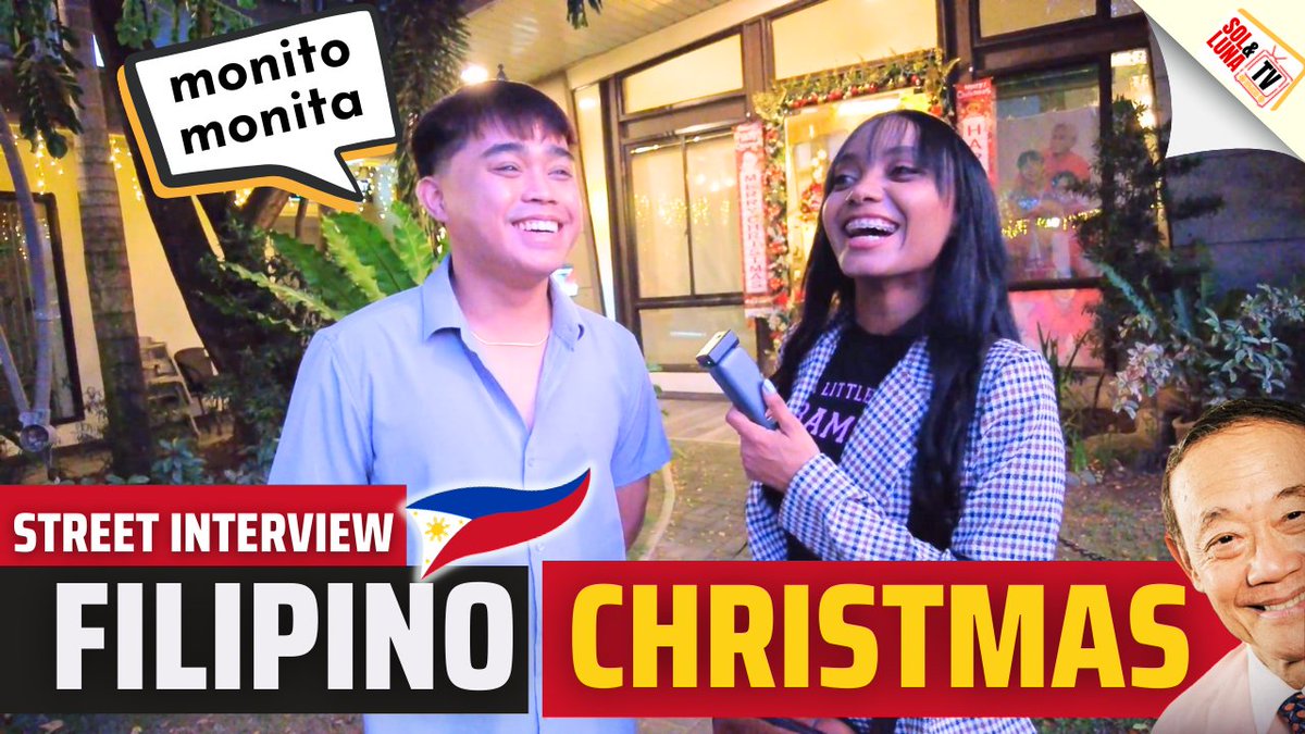 SolLunaTv's tweet photo. Dominican twins Sol & Luna hit the streets of Bulacan to uncover Filipino Christmas traditions, food, and songs. See what makes Christmas in the Philippines so special! ๐โจ #Philippines #FilipinoTraditions #SolAndLuna #ChristmasInThePhilippines https://t.co/YF4sVDLFhv