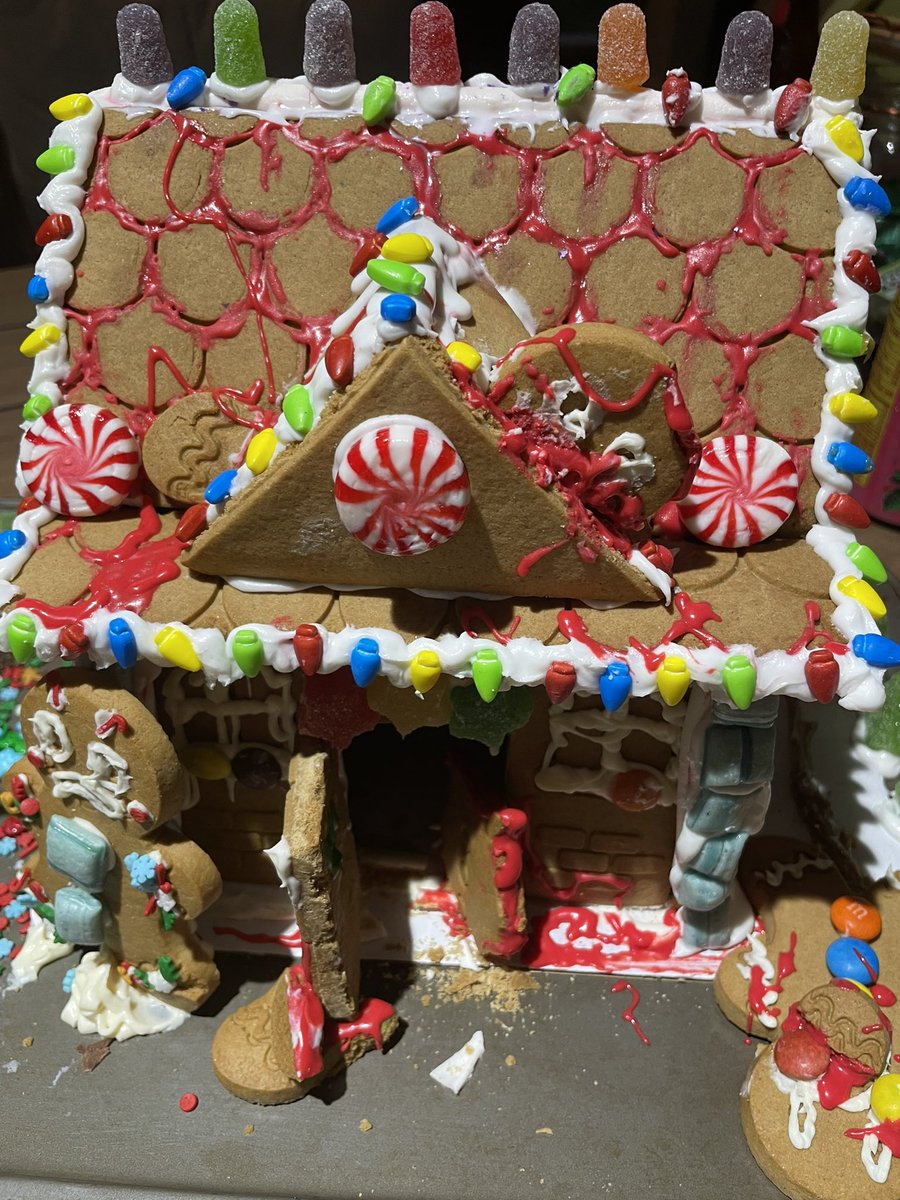 SylvieDahl's tweet photo. Hey kids! It’s time for the second annual Gingerbread house construction contest #MakeMerry #BeJolly #TisTheSeason https://t.co/68782XLlXH