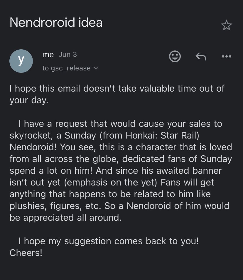 nessastarved's tweet photo. guess they must have read the email https://t.co/Iqic0vPjrl