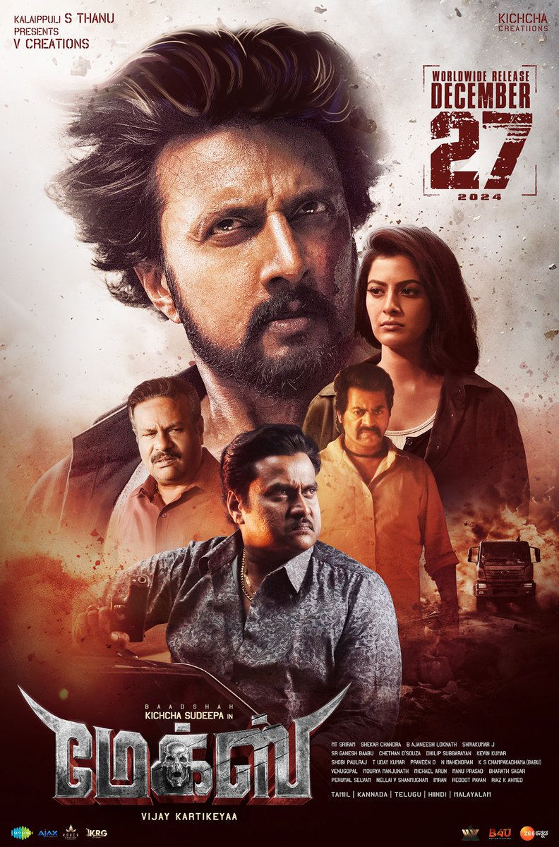 michaelarun_m's tweet photo. #MaxTheMovie

The wait is over... #Max arrival in #Tamil on #Dec27th in your near theatres... 🔥🔥

@theVcreations @KicchaSudeep @vijaykartikeyaa @AJANEESHB https://t.co/ftD3I7b5TU