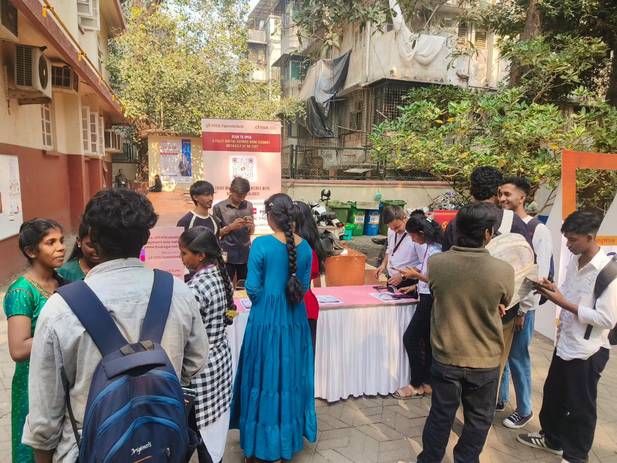 nsdlpb's tweet photo. Our #RiskAwarenessWeek events at Chetana College & SIES College under #YuvaLeap — #BANKINGWISE: Empowering Youth to Bank Wisely! — were a hit!
Fun games & quizzes to spreading financial safety awareness, we made learning impactful!
#DigitalBanking #FraudPrevention #nsdl https://t.co/dVphtHzzBd