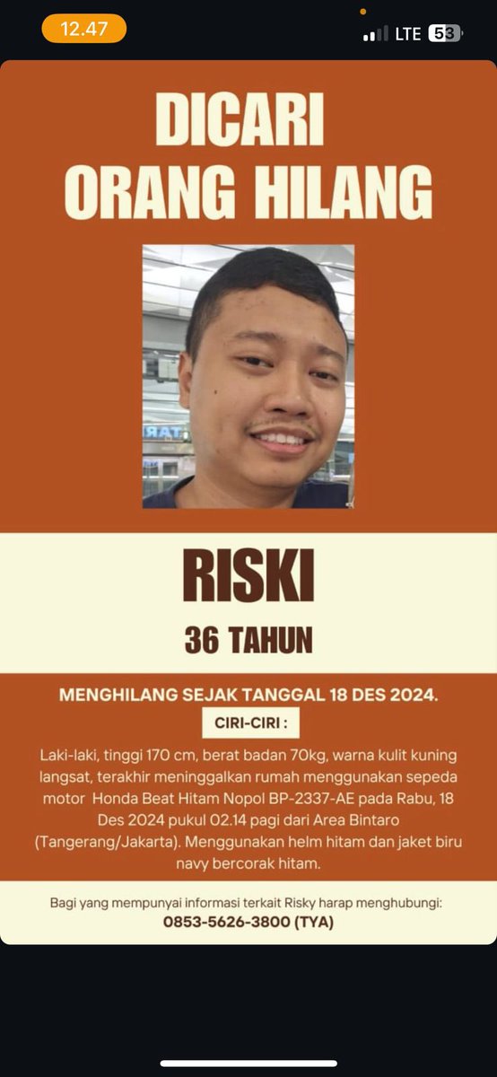 Help #oranghilang