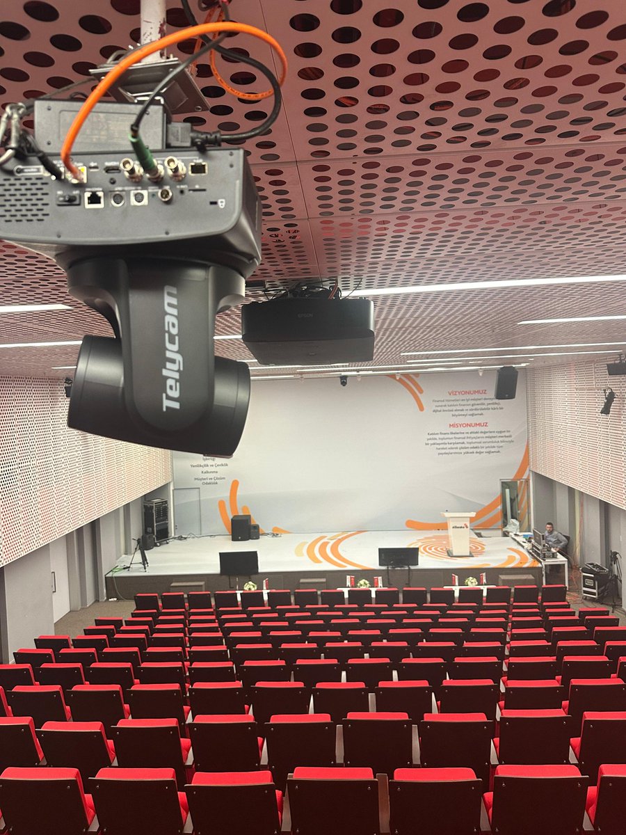 💫Al Baraka Türk Katılım Bankası'nın yeni konferans salonu projesini başarıyla tamamladık💙
Modern toplantı ortamları için Telycam PTZ kameralarla donatılan bu proje, teknolojik altyapısıyla verimli ve etkili toplantılara olanak tanıyacak.

#telycam #ptz #camera #broadcast #media