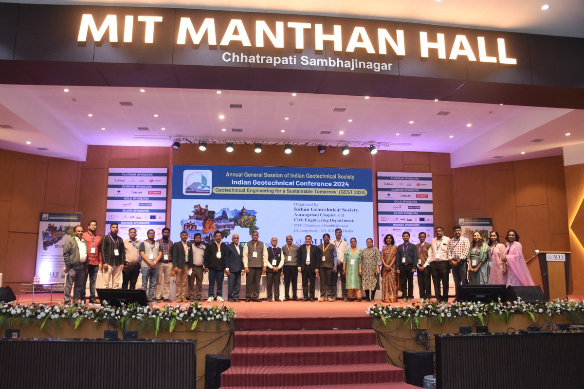 MIT_Updates's tweet image. The valedictory function of Indian Geotechnical Conference 2024 being held at MIT Manthan Hall, took place in the afternoon of 21st Dec (Saturday). #mit_csn #conference #geotechnology #geotechnicalengineering #civilengineering