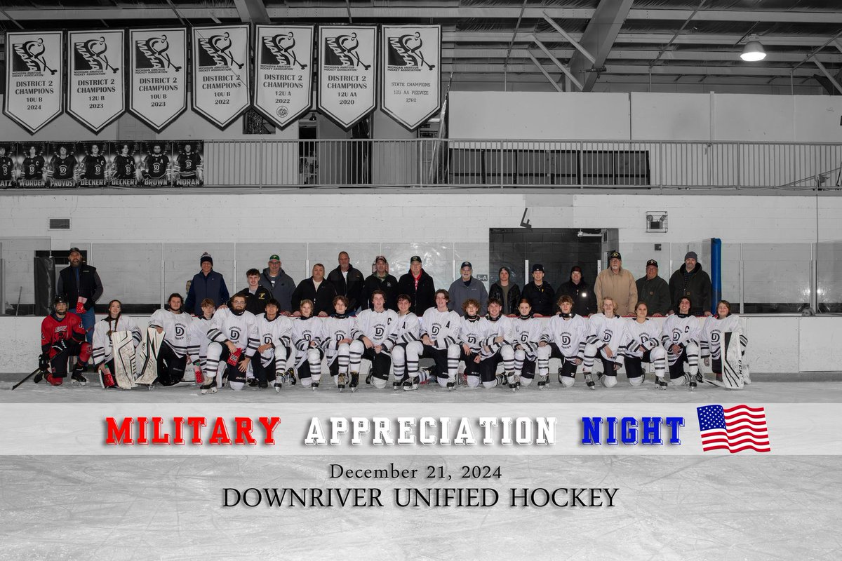 Thanks to all who came out to help us honor our nation's hero's.
It was a tough loss against <a href="/ThumbAreaLegion/">Thumb Area Legion Hockey</a>
Final: 
DU- 3
Legion- 5
🚨 by Kujawski, Deckert &amp; Perkins
🍏 by Moul, Worden, Deckert, &amp; Petrarca