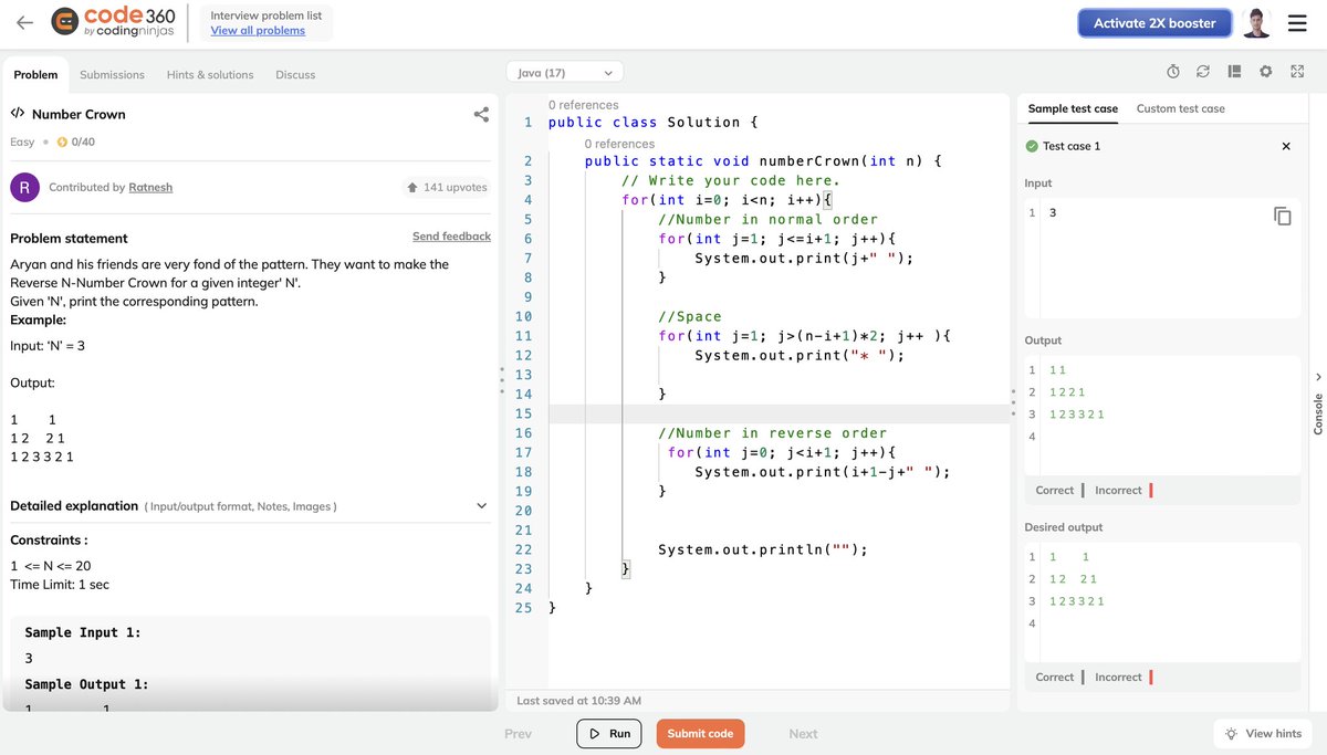 MrxAmjad's tweet image. Dear @CodingNinjasOff @clicknaukari , It&apos;s really sad see, You code validation or  Test case validation or Code submission validation really very weak. Kindly work on these to be like @LeetCode.  @CodeNinjaInc @kirat_tw #CodeValidation #DSA #SystemDesign #IDE