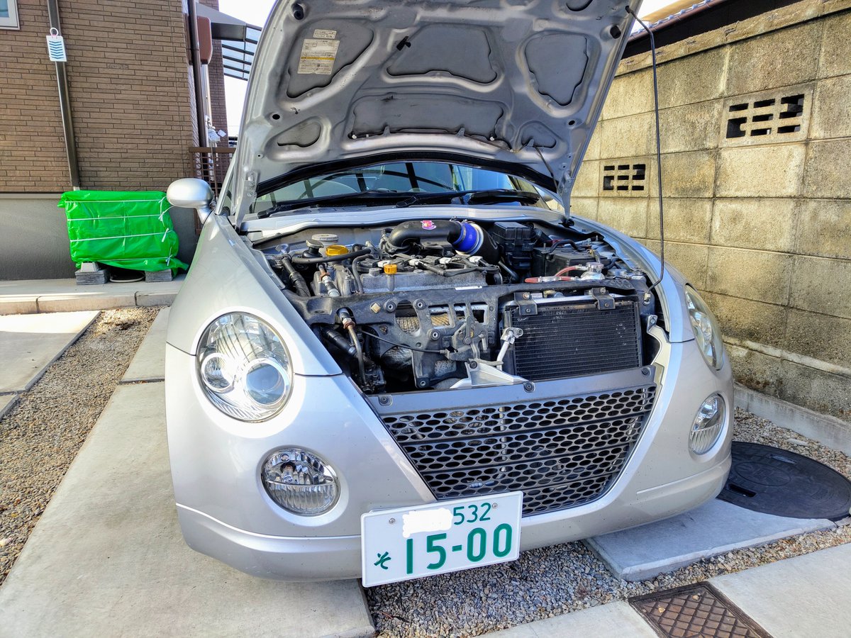 K2ismountain's tweet photo. 公認取れました。
3SZスワップ 1.5Lコペンです。
NAで100馬力　トルクフルで楽しいですよ。
#コペン https://t.co/7uSHrq31ZI