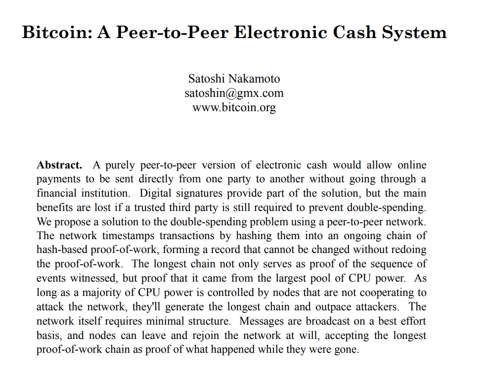 / On 31 October 2008, Satoshi Nakamoto published the Bitcoin white paper.

/ On 3 January 2009, the first Bitcoin block—the Genesis Block—was mined.

/ On 5 December 2024, Bitcoin surpassed $100,000 for the first time. 

We are witnessing the history of humanity. The game is