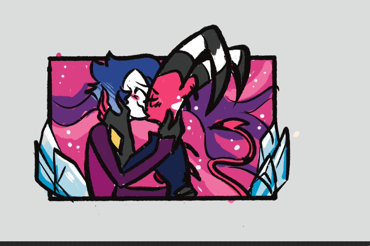 kasatron's tweet photo. SMOOCH OR DANCING? 
#sinsmas #helluvaboss #stolitz https://t.co/ZgFHshs2tv