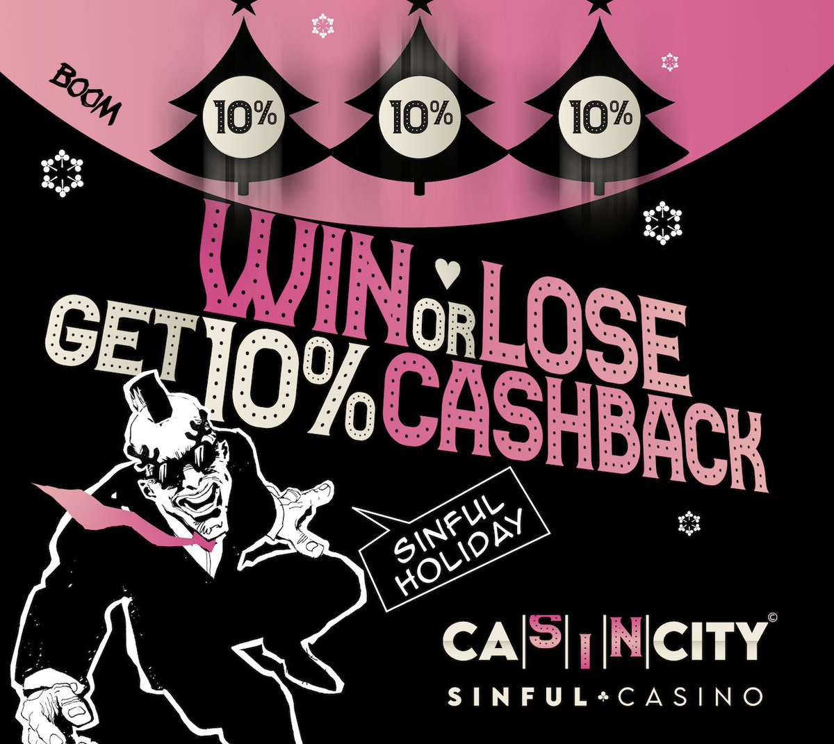 casincity's tweet photo. 🎄🎰 Christmas just got merrier! 🎰🎄

Celebrate the season with 10% cashback on your favorite games at Casincity! 🌟🎁

Don't miss out on the holiday cheer—play now and get rewarded! 💸✨

#ChristmasPromo #CasincityCashback #HolidayWins https://t.co/gKbB502Hv6