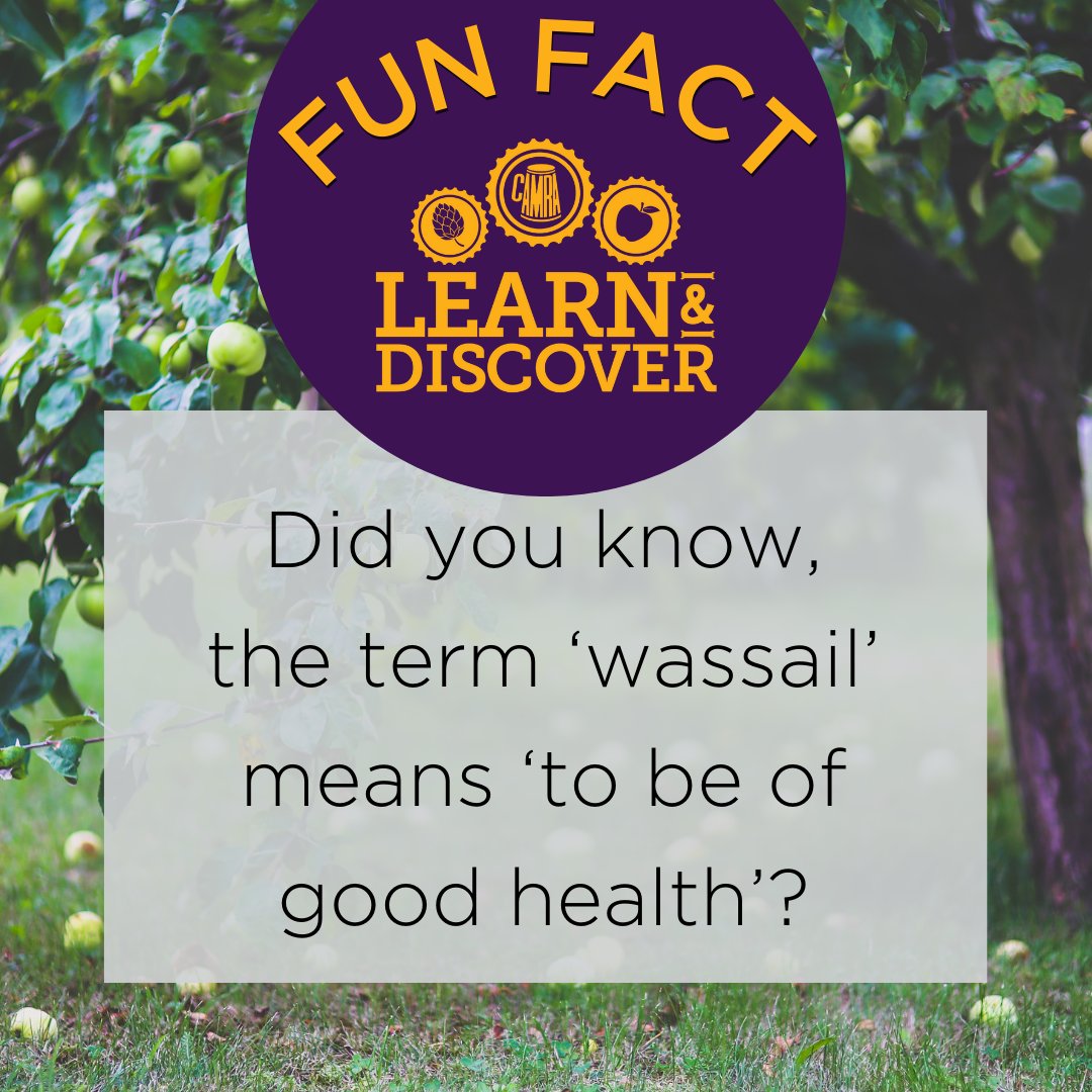 CAMRA_Official's tweet image. 🤔 Did you know, the term ‘waes hael’, or ‘wassail’, derives from Anglo-Saxon &amp;amp; means to be of good health?

🍎 Learn more about this Pagan ritual &amp;amp; how to plan a wassail with Gillian Hough (@gillyinthepub) on our #LearnandDiscover platform!

📖 Read here: ow.ly/nEaf50UuYGP