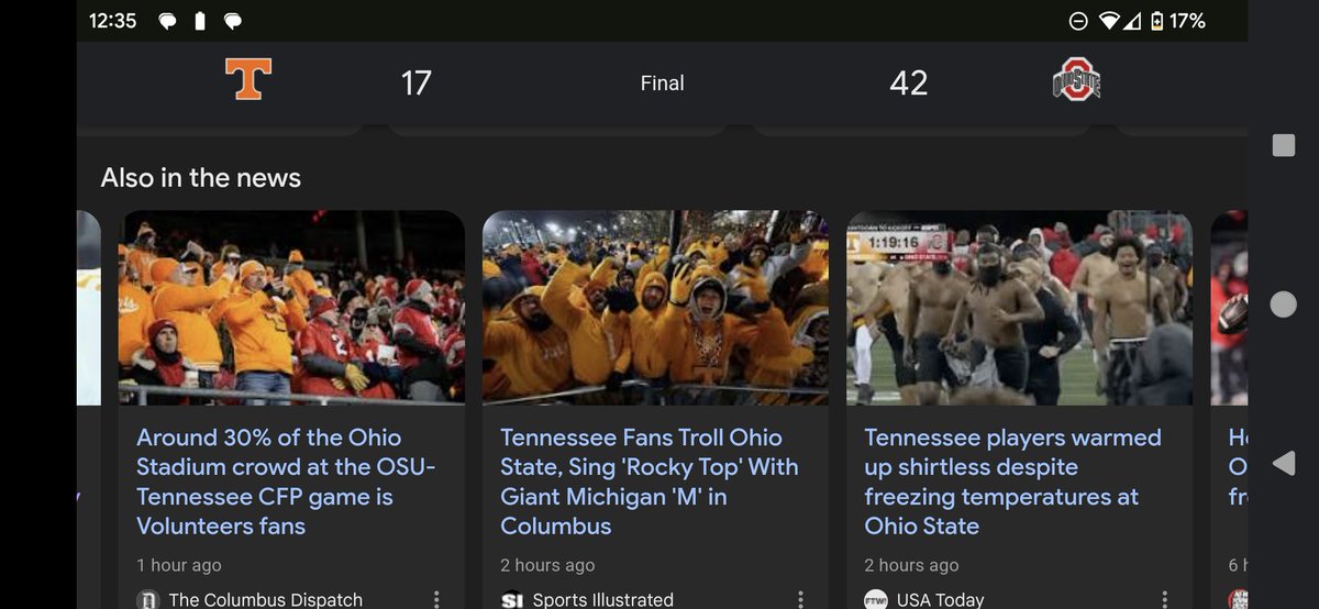 RossTreiber's tweet photo. This photo kinda says it all.

Maybe, just maybe, #Tennessee fans deciding to be the largest douchebags ever leading up to the game wasn't a great idea. Yall 🤡's keep wearing that SEC patch with pride... https://t.co/KTj3v4UITN