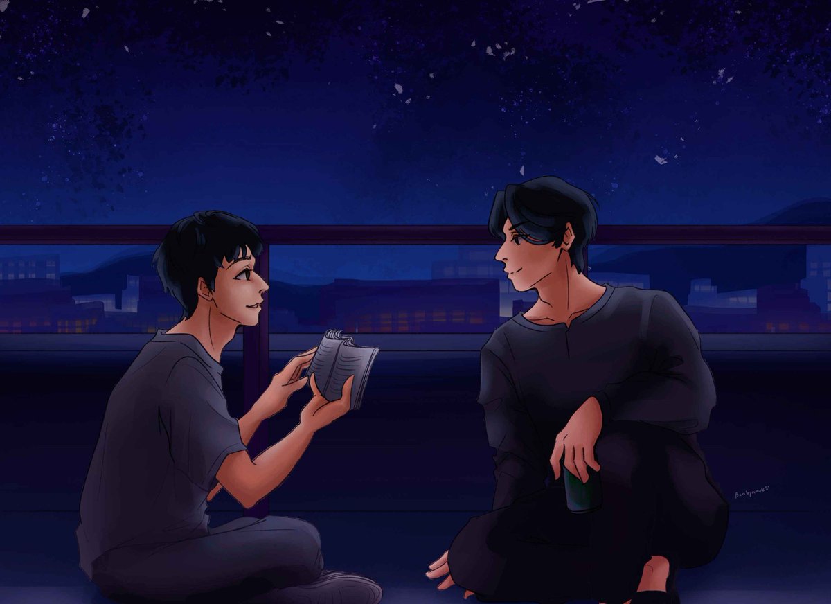 date night under the stars 💫

strangers for peace, finished prompt! (🎨 by <a href="/banhjanuko/">val</a>)

#mjjw #strangersfromhell #seomoonjo #yoonjonwoo #sfh #yimsiwan #leedongwook