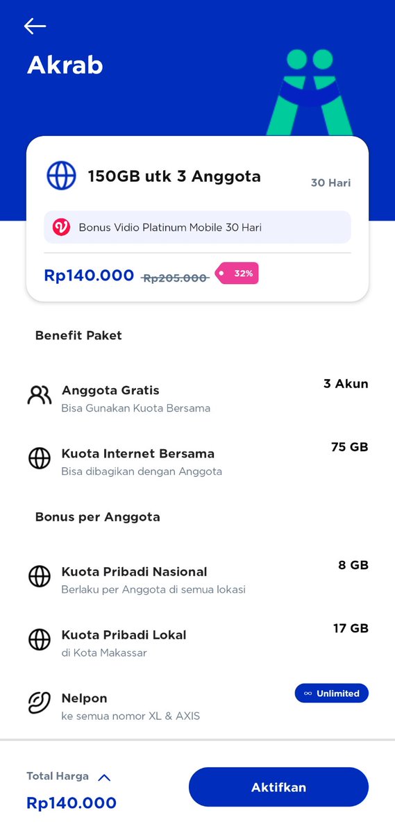 aimbuzz's tweet photo. @myXL Ini perhitungan kuotanya 50 GB/user? Apa tdk bisa 150gb untuk 1 user saja? https://t.co/lclkZTuv9q