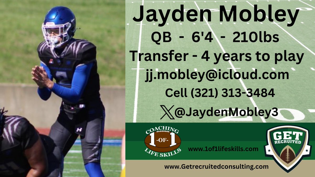Get Recruited (@get__recruited) on Twitter photo Jayden Mobley - Tranfer - QB - 6'4, 210lbs - 3.6 GPA - Big, strong, athletic, with a big arm. Culver-Stockton College - Profile: app.productiverecruit.com/profile/jaydenโฆ <a href="/JaydenMobley3/">Jayden Mobley</a> <a href="/1of1lifeskills/">1-of-1 Consulting</a> <a href="/AssumptionFB/">Assumption University Football</a> <a href="/FootballBentley/">Bentley Football</a> <a href="/Ravens_FB/">Franklin Pierce Football</a> <a href="/SaintAnselmFB/">SaintAnselmFootball</a> @PaceUFootball1 <a href="/Get__Recruited/">Get Recruited</a> Jayden Mobley - Tranfer - QB - 6'4, 210lbs - 3.6 GPA - Big, strong, athletic, with a big arm. Culver-Stockton College - Profile: app.productiverecruit.com/profile/jaydenโฆ <a href="/JaydenMobley3/">Jayden Mobley</a> <a href="/1of1lifeskills/">1-of-1 Consulting</a> <a href="/AssumptionFB/">Assumption University Football</a> <a href="/FootballBentley/">Bentley Football</a> <a href="/Ravens_FB/">Franklin Pierce Football</a> <a href="/SaintAnselmFB/">SaintAnselmFootball</a> @PaceUFootball1 <a href="/Get__Recruited/">Get Recruited</a>