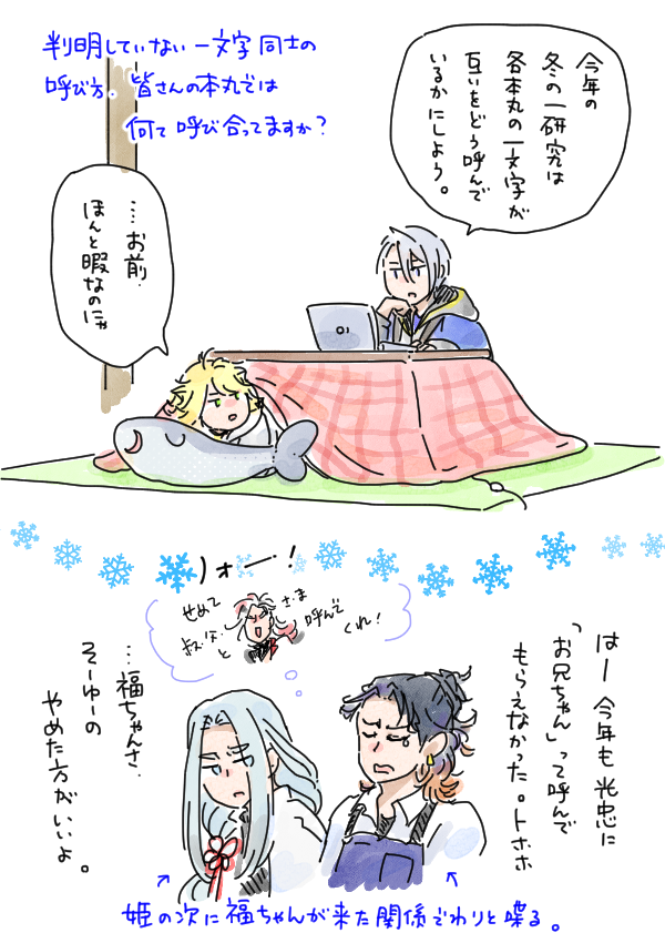 ついにわが本丸にも道誉さんが来ました。
(ちょっとだけ呼び方のネタバレがある) 