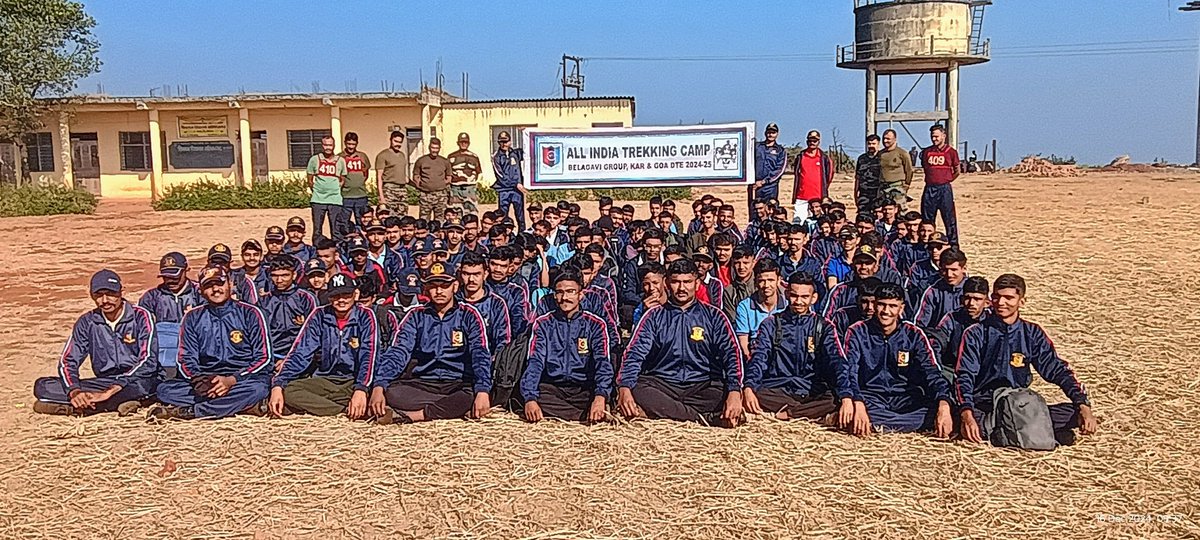 NccSvet's tweet photo. @NCC_Dte_Gujarat 
03 Anos, 102 cdts of Jmn Gp successfully completed the All India Trekking Expedition Belgavi organised by Belgaum Gp , Kar &amp; Goa Dte. https://t.co/jWlYfo2aLB