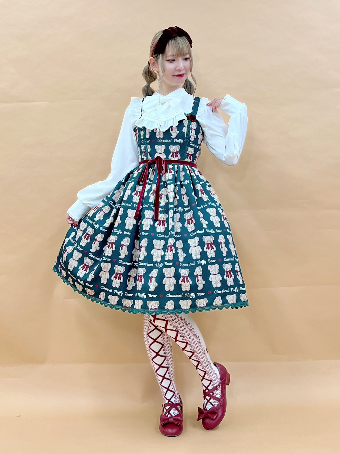 axes femme kawaii タータンチェックワンピース（ブルー）
