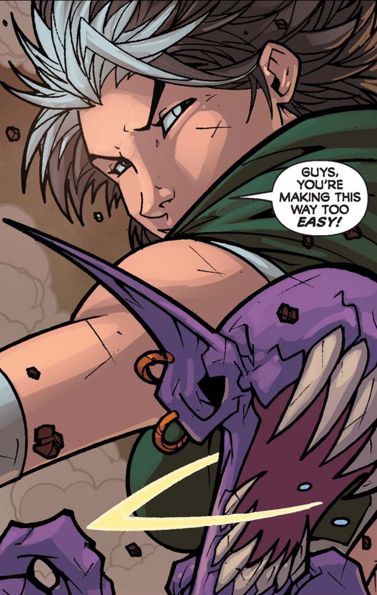 GeNextRaven's tweet image. “Was it da hair or my explosive personality that caught yer eye? 

              Betcha it was da hair.”

Trapped on Earth 616