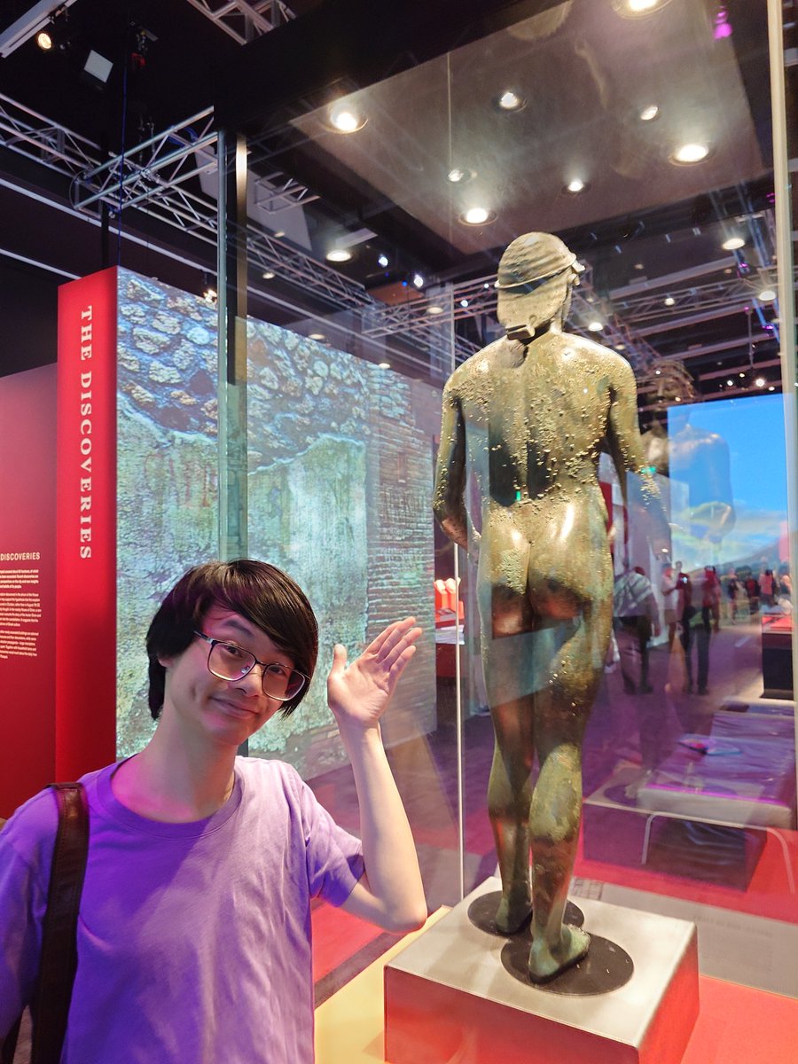 fkhmichael's tweet photo. Back in Australia for the Pompeii exhibition in Canberra. Apollo is looking stunning. #MuseumBums https://t.co/BG9q6mkQt2