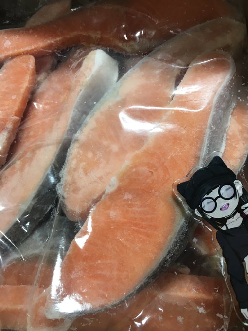 ほしい物リストから鮭届いた!クリスマスとお正月に食べます!ありがとうございました! 