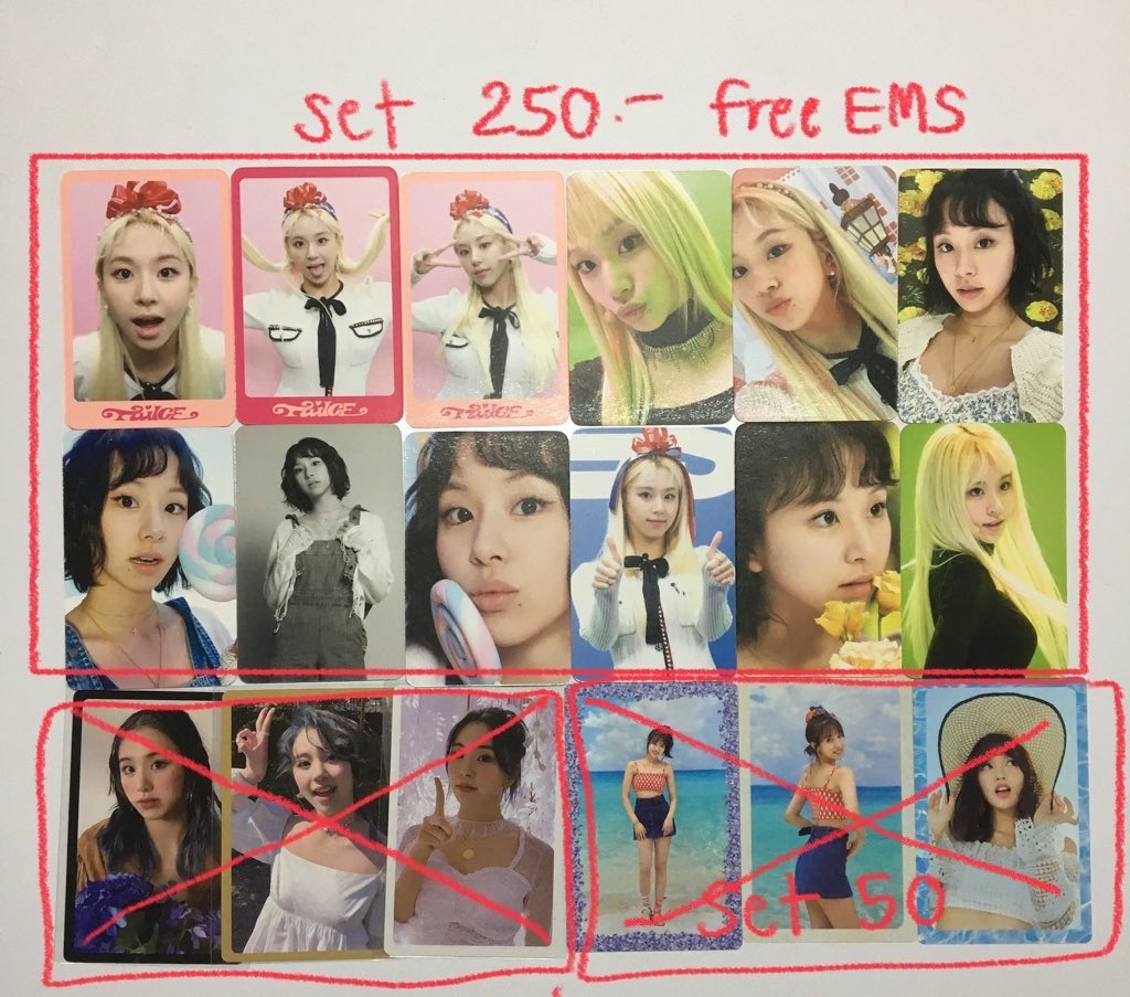 WTS/ TH ADDRESS, BANK ACCOUNT

พร้อมส่งการ์ดรอบพรี / dispatch d’festa
- ค่าส่ง 20 / 40

หา ตาหา แชยอง มินะ chaeyoung mina 
#วันซ์สายเปย์ #ตลาดนัดทไวซ์ #ตลาดนัดtwice