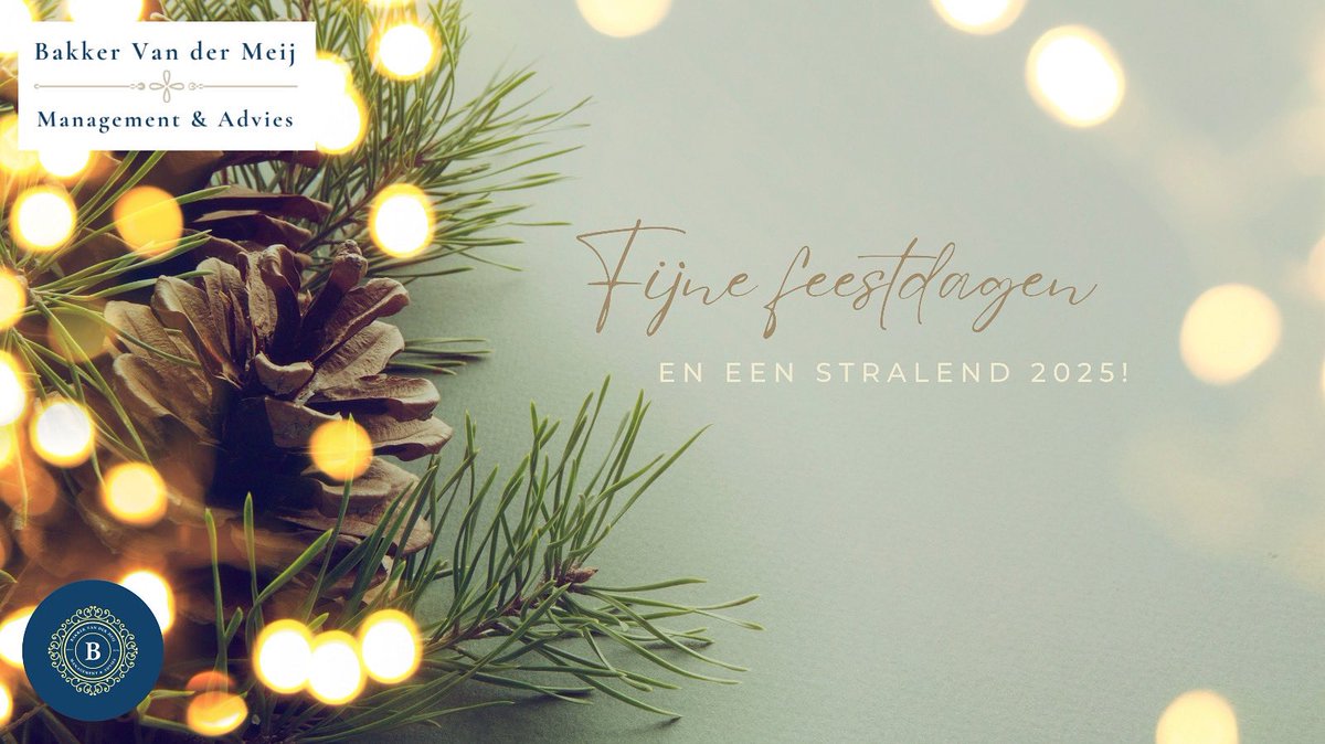 Ik wens iedereen heel fijne dagen! 🌟 Lekker ontspannen en genieten van de kleine dingen. Met veel plezier kijk ik terug op een jaar vol mooie samenwerkingen, waarvan een aantal doorlopen in 2025. Maar nu eerst: fijne feestdagen! 🎄✨#Relax #EnjoyTheLittleThings #LekkerGeenWekker