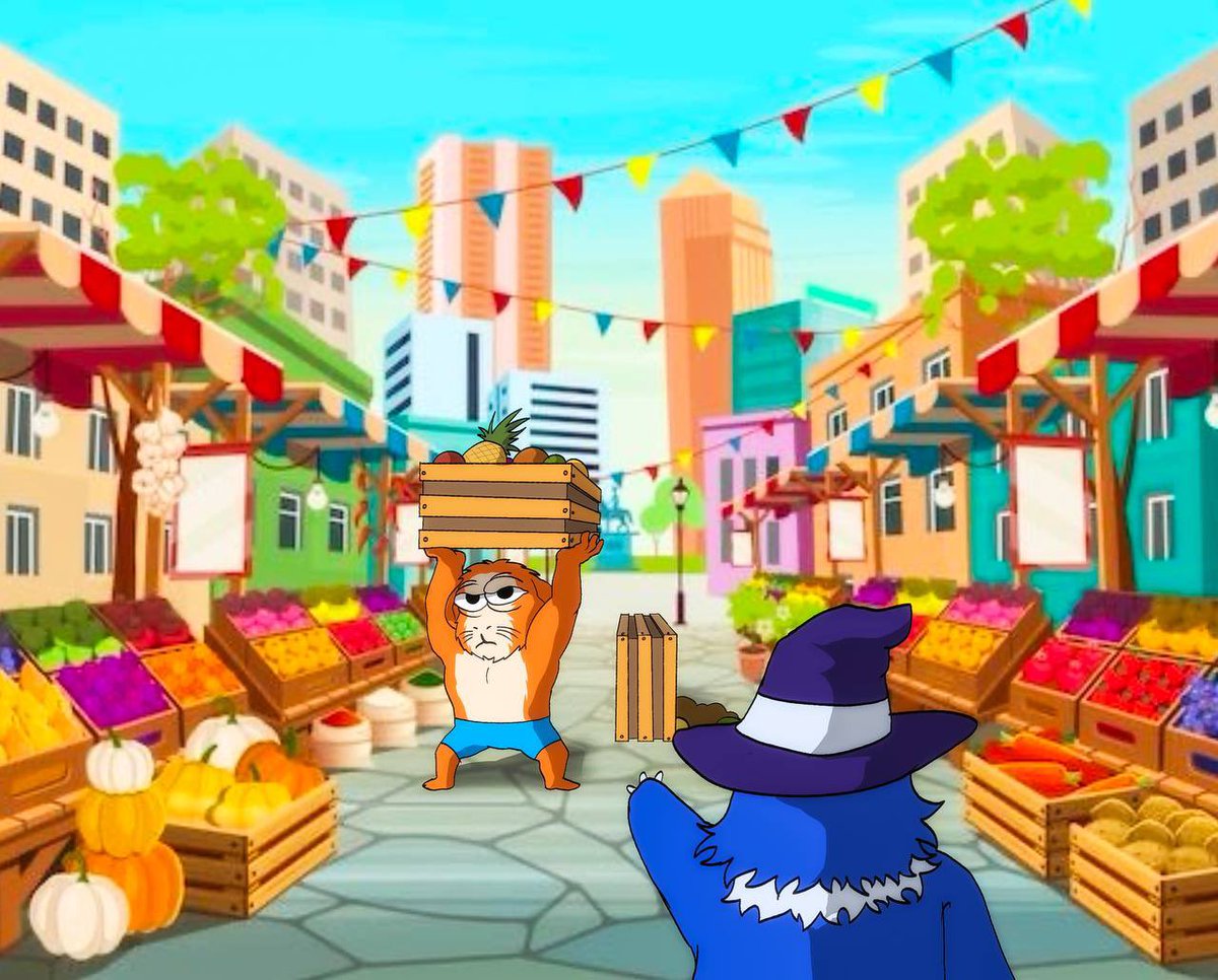 Chapter 8: Chomp, the Fiery Ball of Fluff 🍊🔥

While exploring a bustling marketplace, the team spotted Chomp, a tiny orange creature wreaking havoc with boundless energy. Chomp darted between stalls, toppling crates of carrots 🥕 and sending apples rolling everywhere.

—