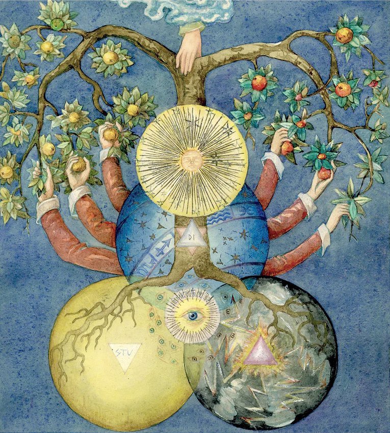 ‘Everything is inside you now, rooted deep into your being. And with the entire universe inside of you, where in reality it always has been, you can sense for the first time how much power you hold in the palm of your hand. For the whole world — whatever you experience or