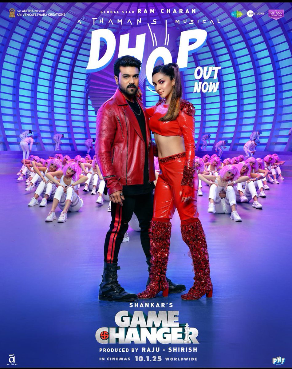 Jani Master (@alwaysjani) on Twitter photo .<a href="/AlwaysRamCharan/">Ram Charan</a> garu's effortless grace & <a href="/advani_kiara/">Kiara Advani</a>'s amazing style adds a loooooot of vibe to my choreography in #Dhop 💥🤩
🔗 bit.ly/3P9xQBA
Can't wait for you all to witness his ultra stylish moves on BIG SCREEN from Jan 10th ❤️🔥
<a href="/shankarshanmugh/">Shankar Shanmugham</a> <a href="/MusicThaman/">thaman S</a> .<a href="/AlwaysRamCharan/">Ram Charan</a> garu's effortless grace & <a href="/advani_kiara/">Kiara Advani</a>'s amazing style adds a loooooot of vibe to my choreography in #Dhop 💥🤩
🔗 bit.ly/3P9xQBA
Can't wait for you all to witness his ultra stylish moves on BIG SCREEN from Jan 10th ❤️🔥
<a href="/shankarshanmugh/">Shankar Shanmugham</a> <a href="/MusicThaman/">thaman S</a>