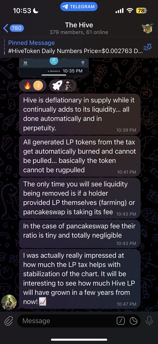 notcryptoadvise's tweet image. For the X-ers that don’t have telegram
And for those crypto ers that don’t know about how  @TheHiveToken is set up for long term sustainability 👀🐝👀🐝